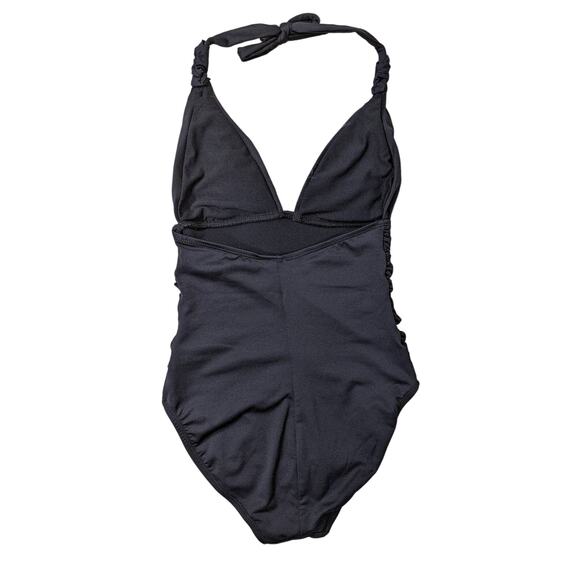 nwt low v tie back one piece swimwear - Picture 2 of 6